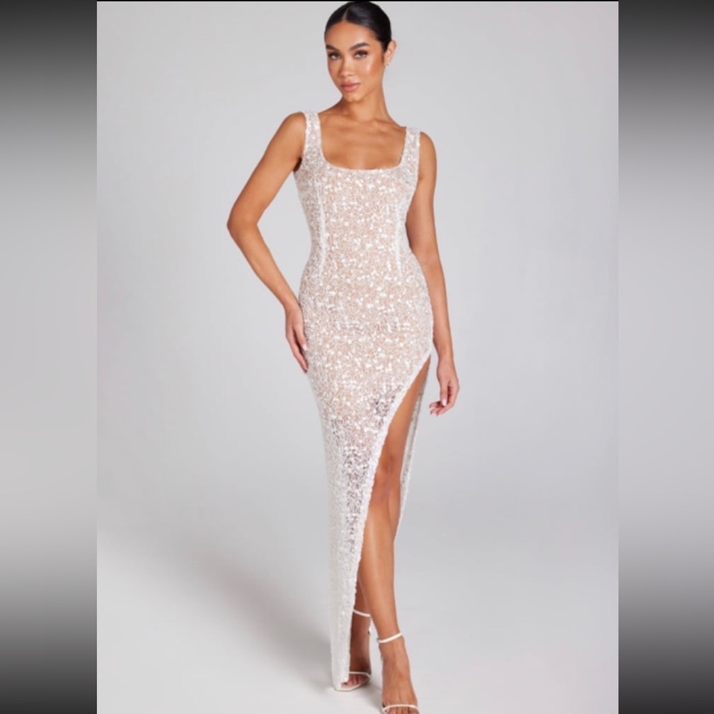 Nadine Merabi LOUISA WHITE DRESS